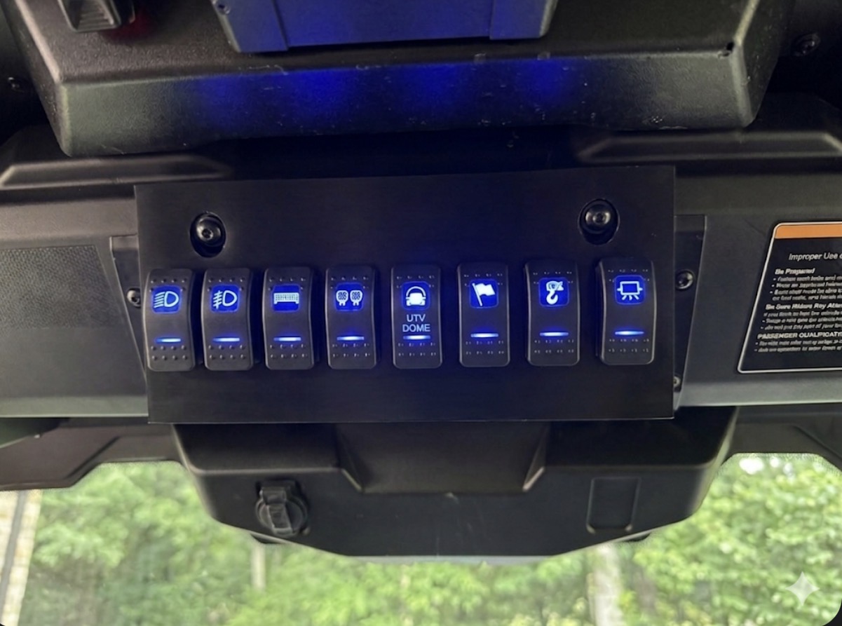 Can-Am hd11 Dash Switch Panel 8 rocker switches